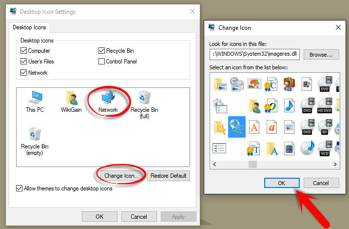Change Windows 10 Desktop Icons 2
