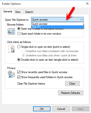 Change File Explorer View