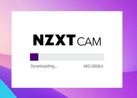 downlaoding nzxt cam
