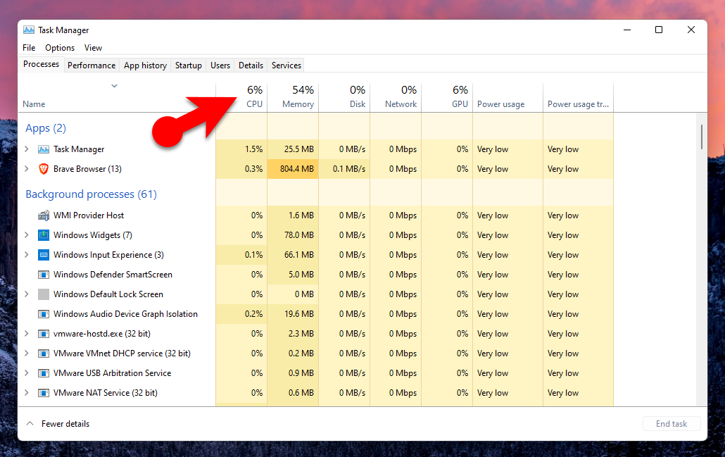 Check Cpu Usage Using Task Manager