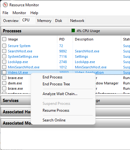 Right Click Options