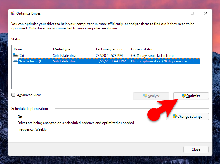 Optimize Your Drive