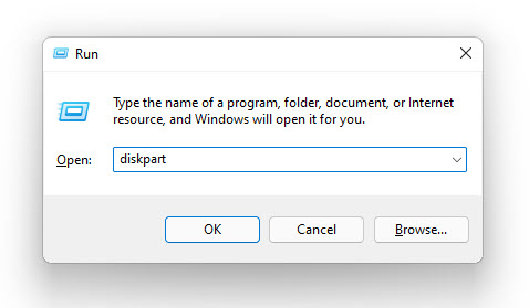 Open Diskpart