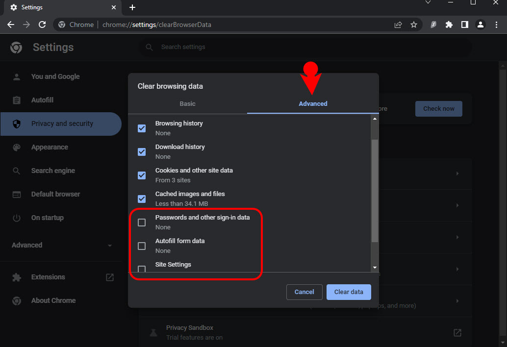 Advanced Settings