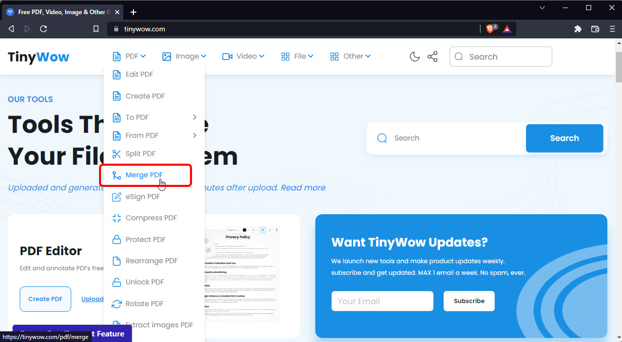 Merge Pdf Files Online