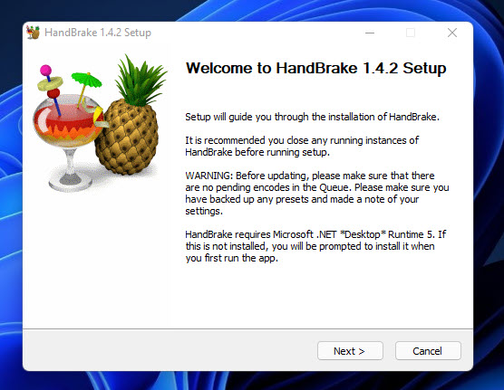 Install Handbrake