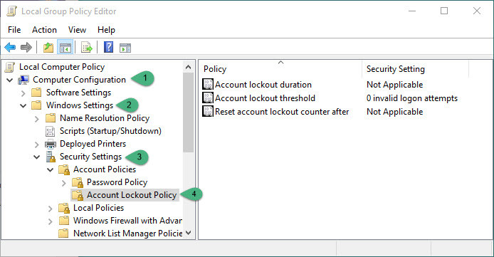Local Group Policy Editor