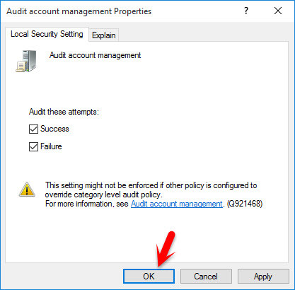 Audit Account Management