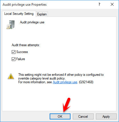 Audit Privilege Use