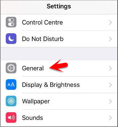 Settings General 2