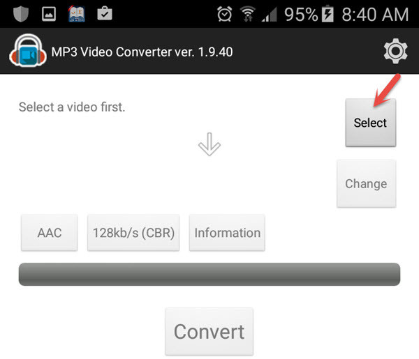 Select Video For Converting