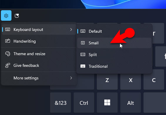 Make The Keyboard Small