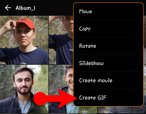 Create Gif Image On Samsung Device