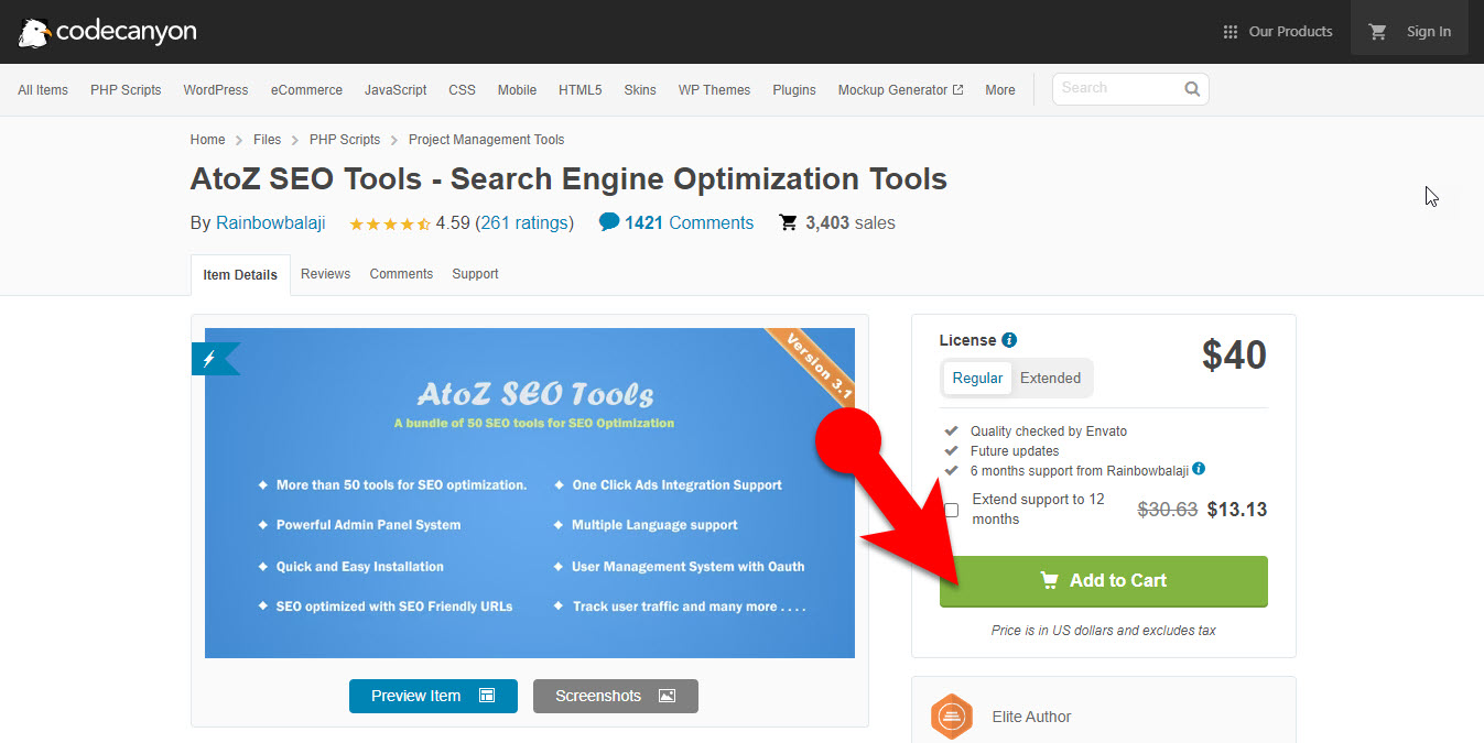 1 Purchase Atoz Seo Tools