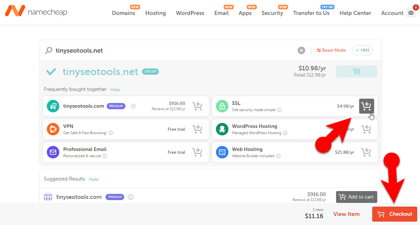 Add Ssl And Checkout