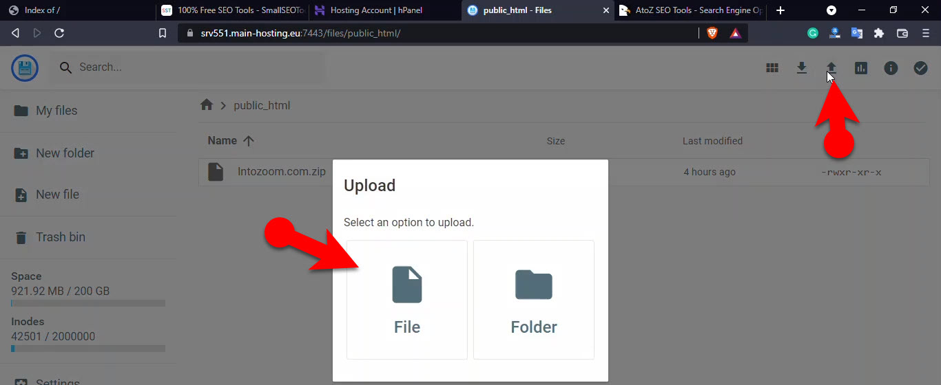 Upload Atoz Script