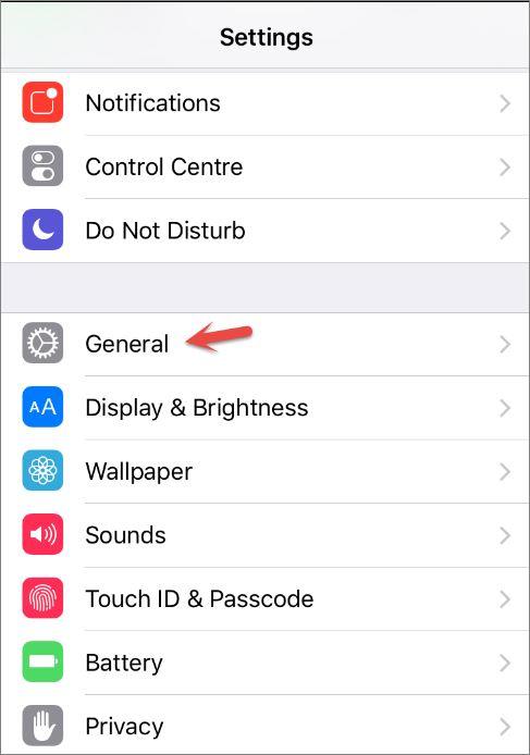Settings General