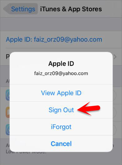 Sign Out