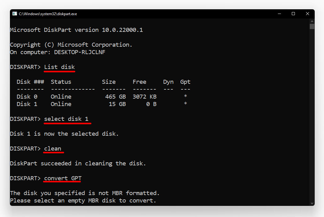 Create Windows 11 Uefi Bootable Usb Using Cmd Part1