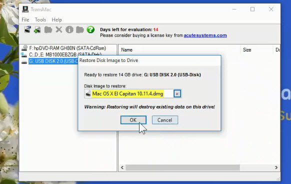 Choose Mac Osx El Capitan Dmg File