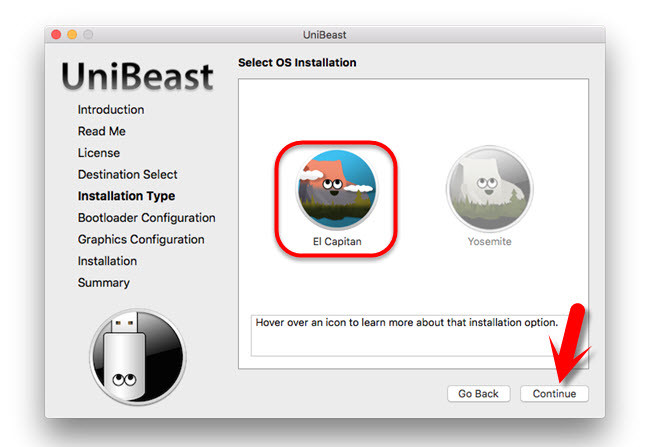 Select Installation Type