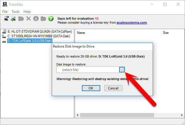 Select Dmg File