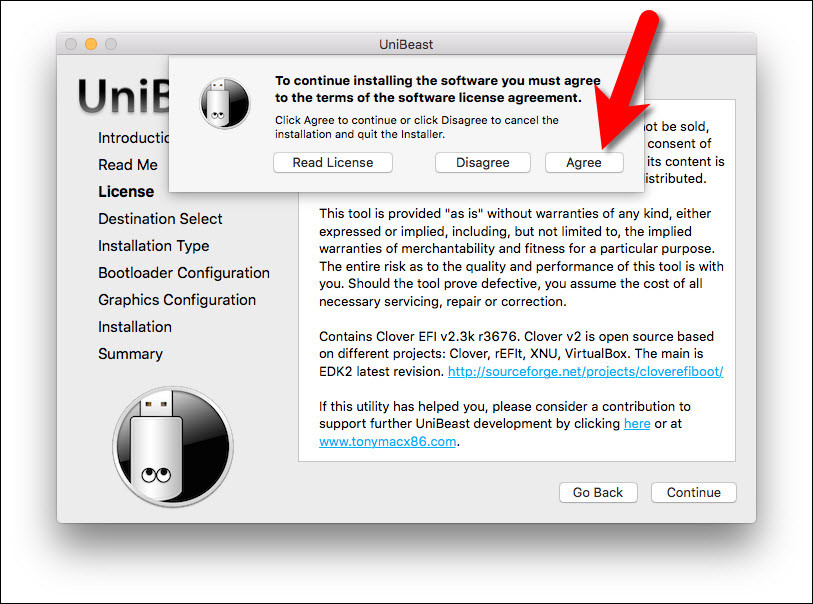 Agree To The Unibeast License Agreement