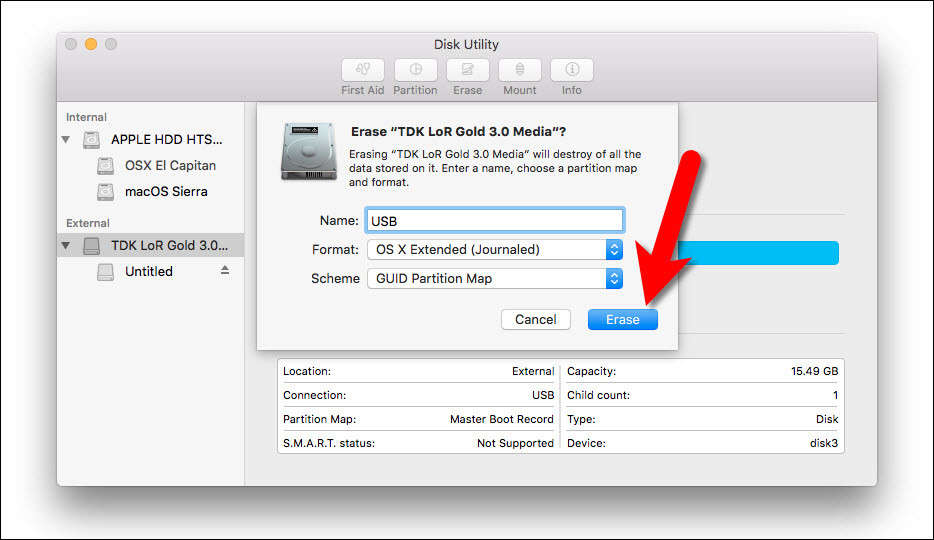 Erase Usb For Macos Sierra