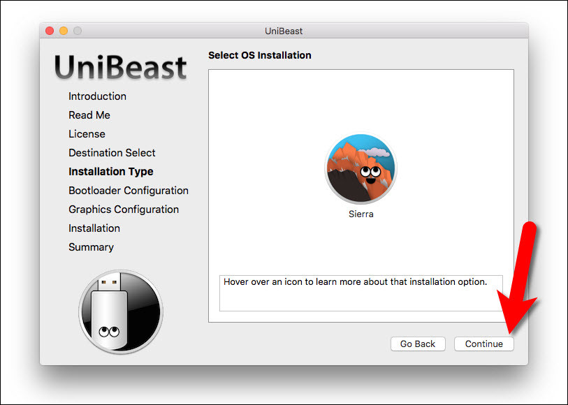 Select Os Installation