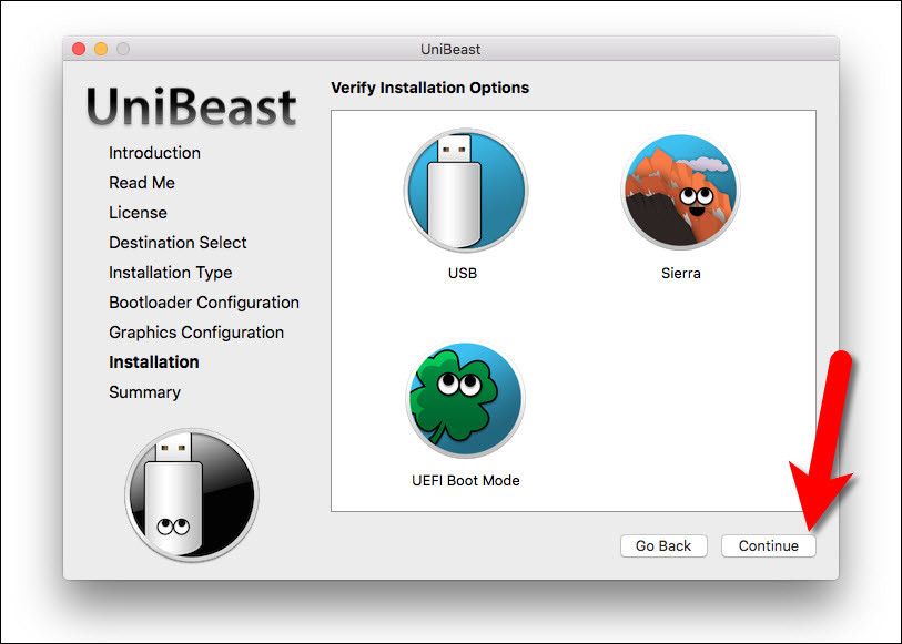 Verify Installation Options
