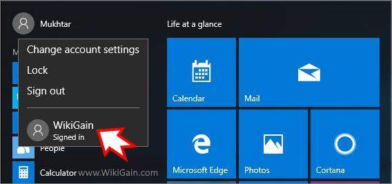 Create New Local Account Windows 10