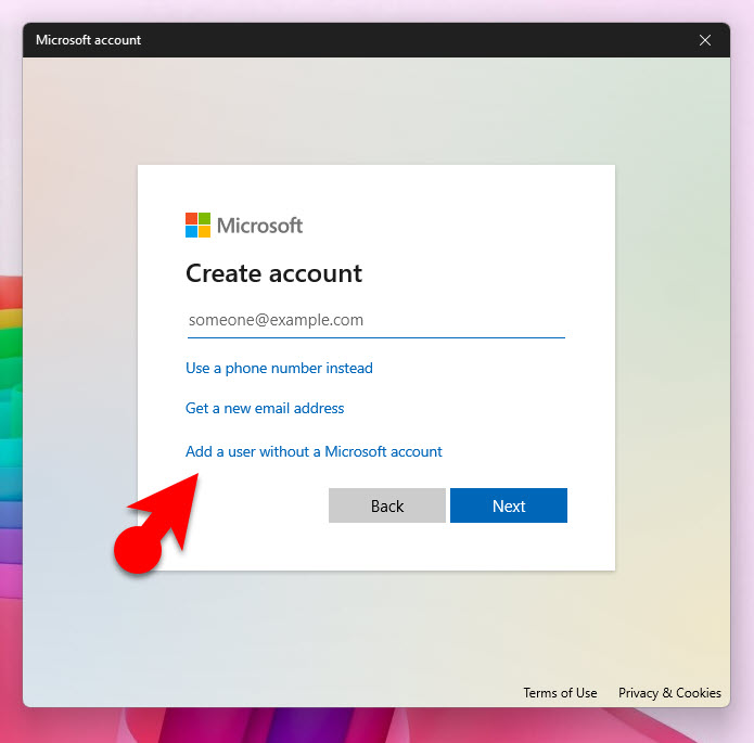 2 Add A User Without A Microsoft Account