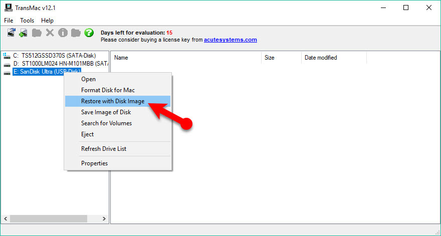 Restore With Disk Image 2