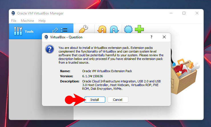 2 Install Virtualbox Extension Pack