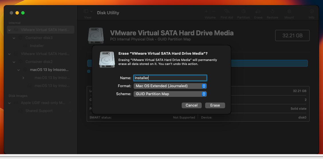 Erase The External Drive