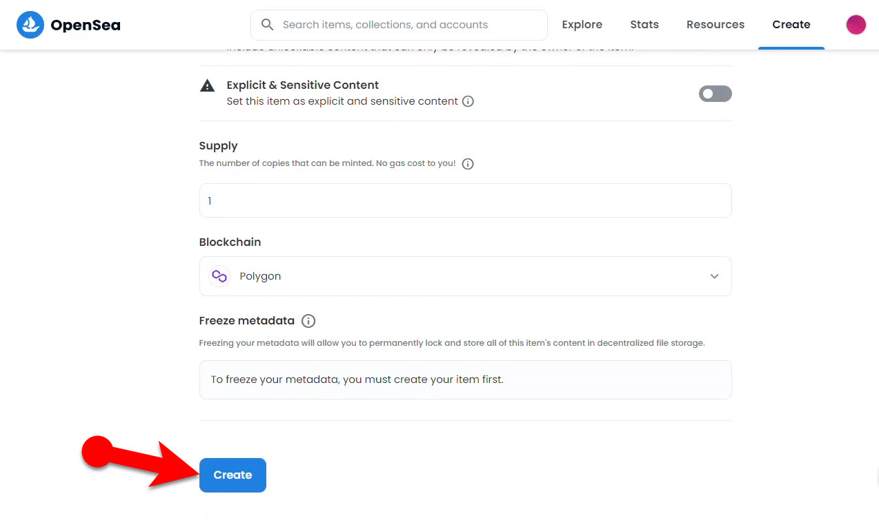 Create First Nft