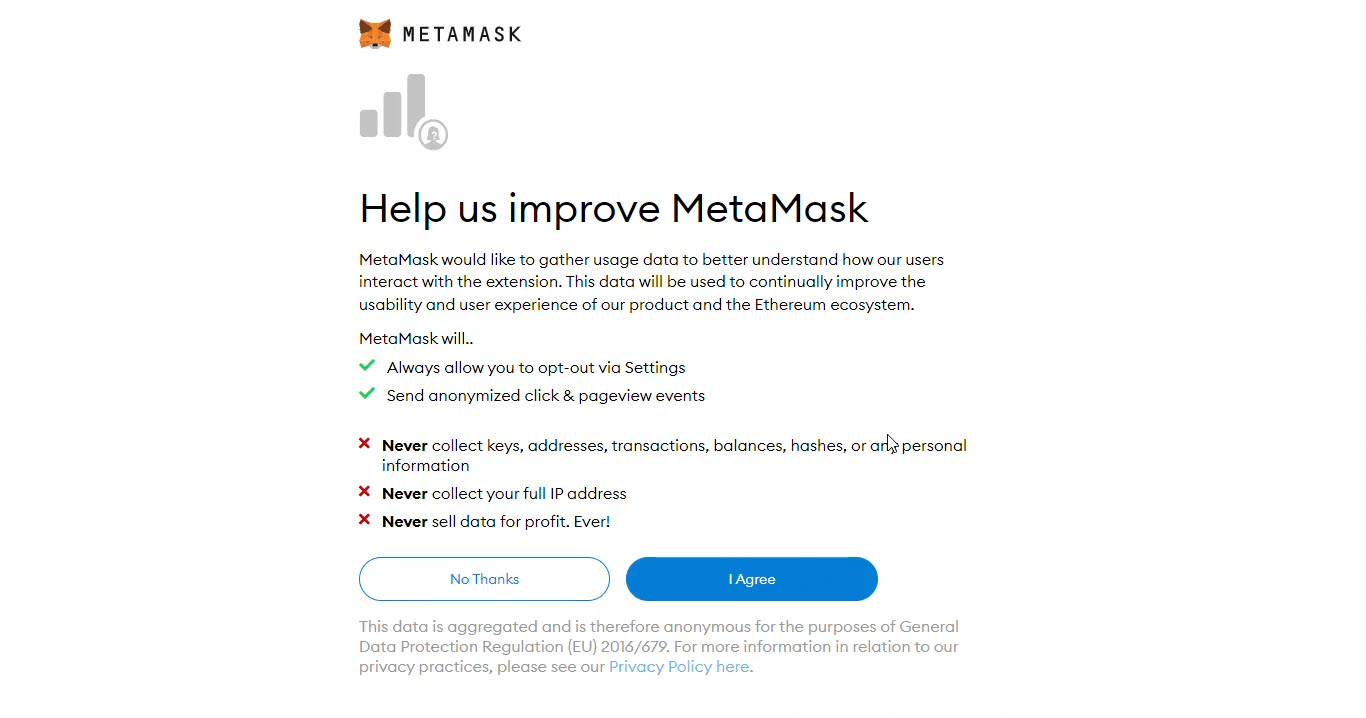 Help Us Improve Metamask