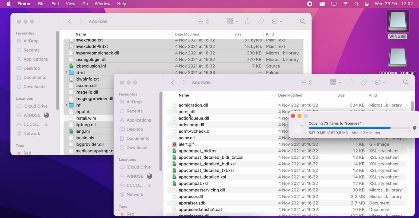 Copying Sources Directroy Files