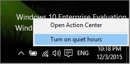 Turn On Or Off Quiet Hours