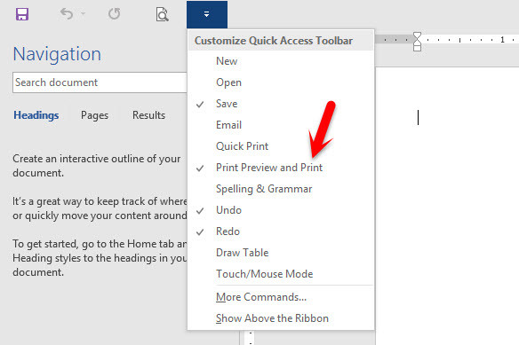 Add Print Preview To Qat