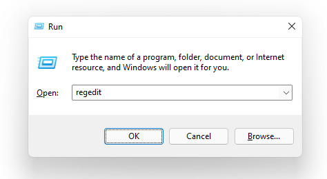 Open Registry Editor 2