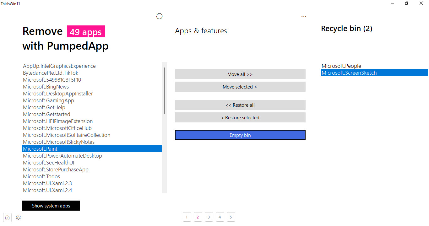Debloater For Windows 11