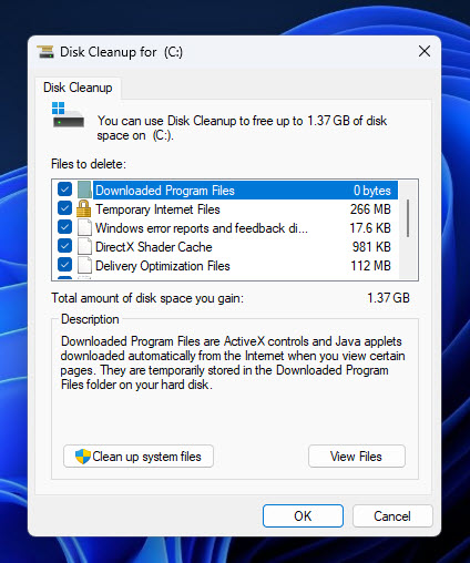 Supprimer les fichiers temporaires sous Windows