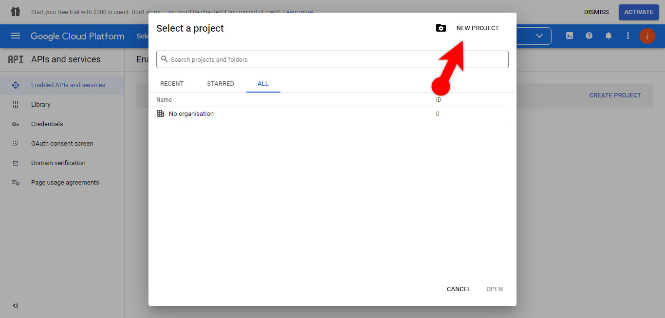 3 Create A New Project