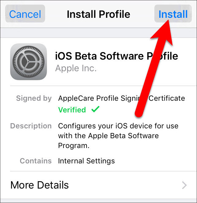 Install Profile 3