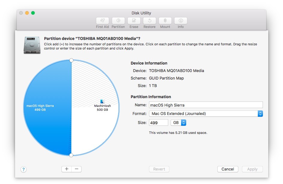 Create New Volume With Disk Utility