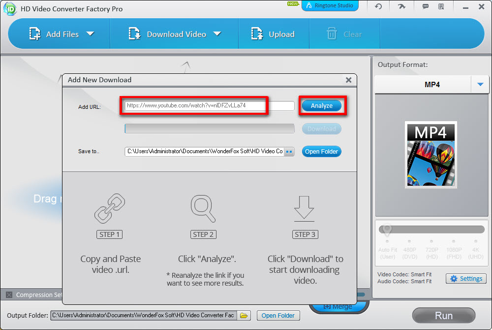 Paste The Video Url