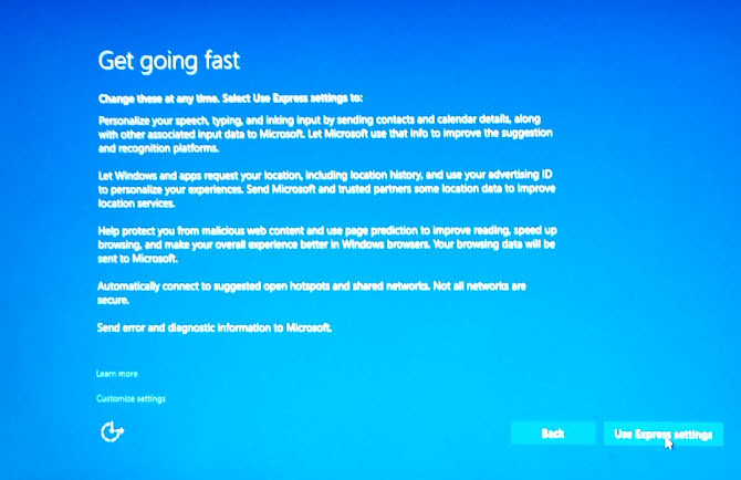 Get Going Fast Window