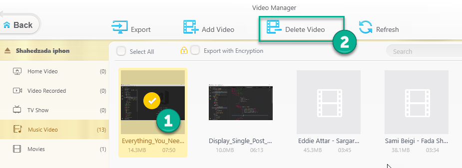 Delete Video From Iphone