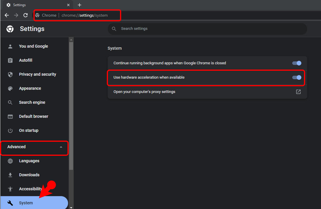 Configure Hardware Acceleration In Google Chrome
